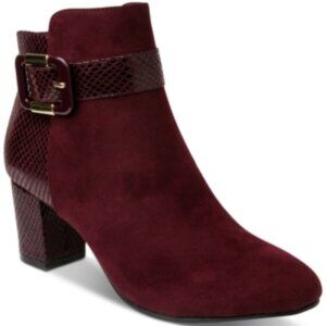 293) Karen Scott Ivyy Mixed-Media Booties 8.5W
